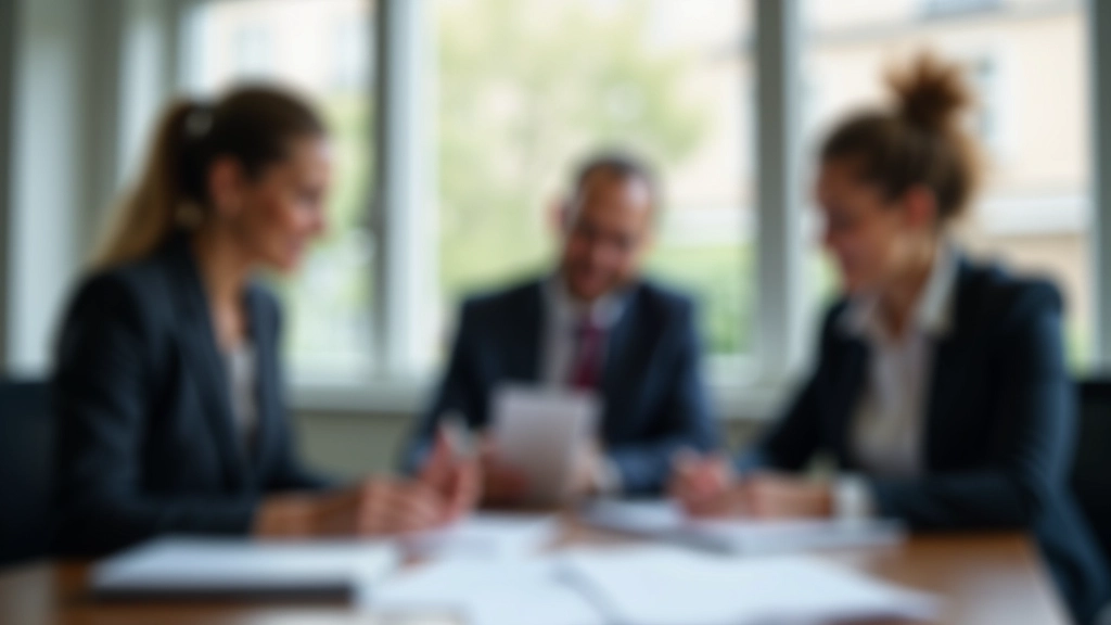 Geschäftsteam in Besprechung arbeitet an Projektplan und Strategie mit Laptop und Notizen